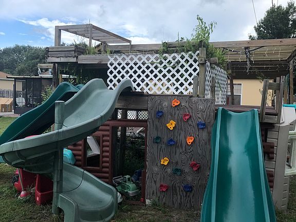 Playground & raised gardens