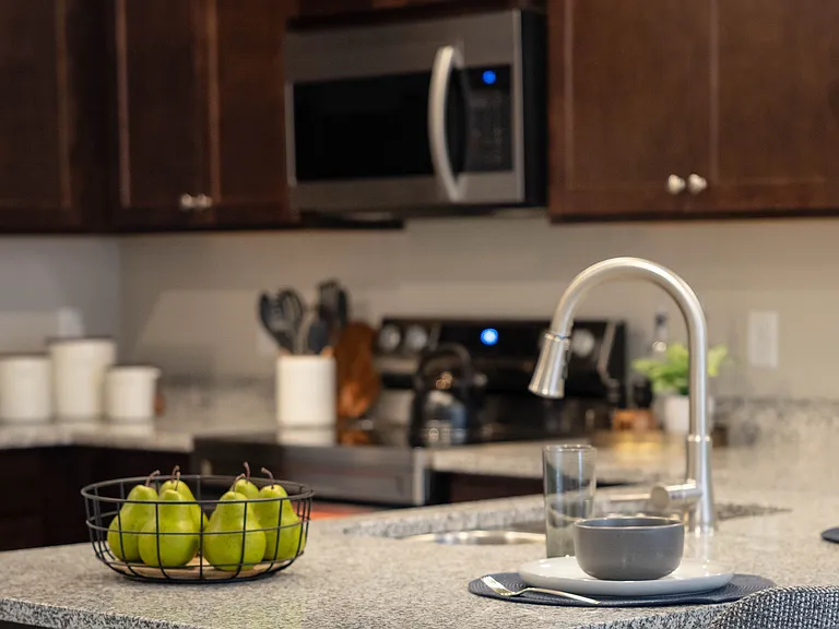 High-arc kitchen faucet
