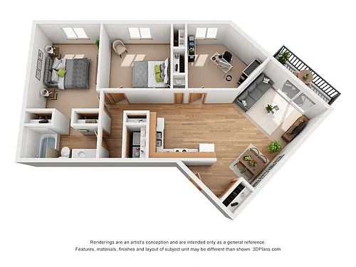 Floor plan 3 Bedroom C