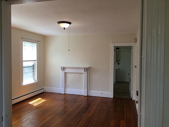 Living room looking into the kitchen