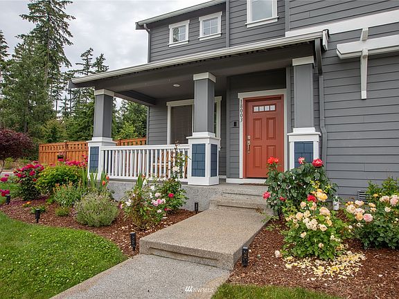 View of front porch of home.