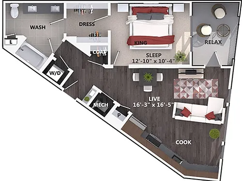 Floor plan A3a
