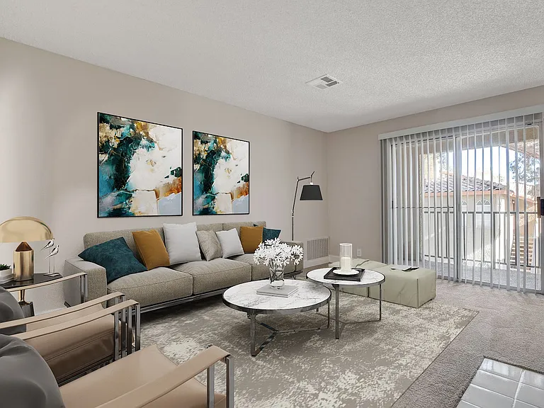 Welcome to Invitational, where modern design meets comfort. Enjoy a spacious living room filled with natural light, stylish decor, and cozy furnishings. This is the perfect place to call home. Schedule your tour today to see it for yourself!