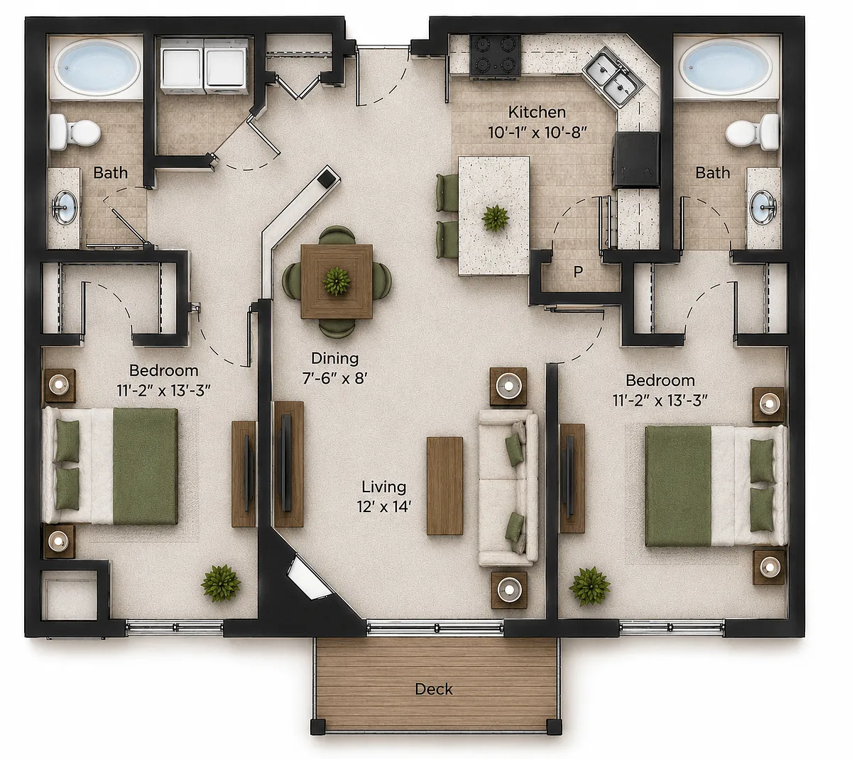 Floor plan Maple A