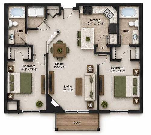Floor plan Maple A