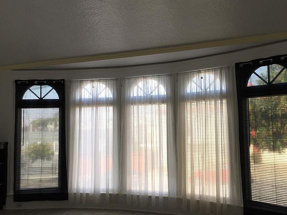 Panoramic windows in living room