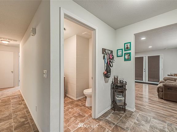 Guest half bath off main living area
