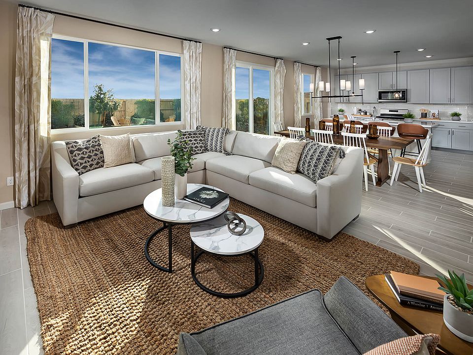 Residence 5 floorplan modeled at a nearby Meritage Homes community.