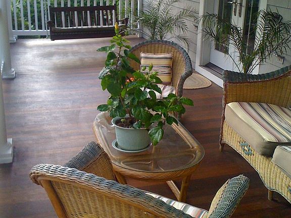 Mahogony Front Porch, No-rot posts