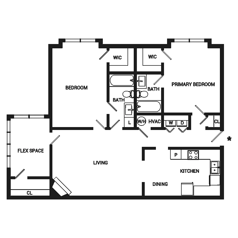 Floor plan The Beverly