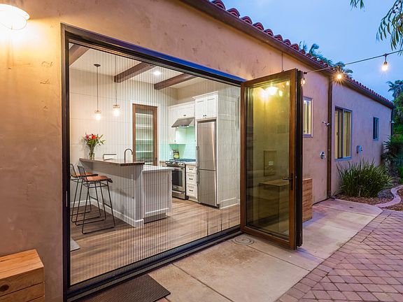 Sliding screen and accordion doors 9 ft wide for indoor / outdoor living