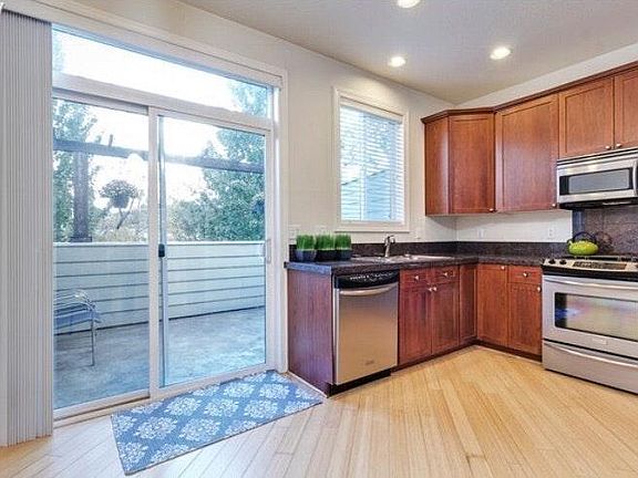 kitchen with balcony