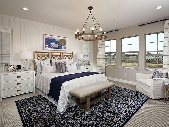 Bergamo Plan 3 Model Home Primary Bed