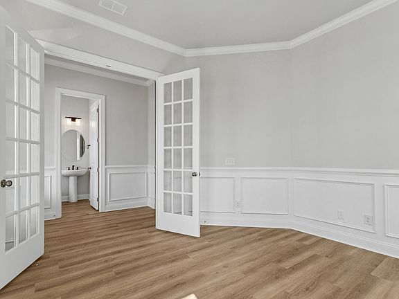 The den in the Preston single family home by Brookfield Residential at Nexton.