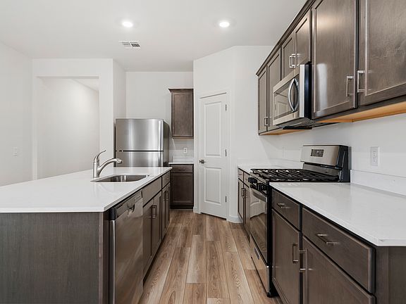 Each kitchen comes with stainless-steel, upgraded appliances included.