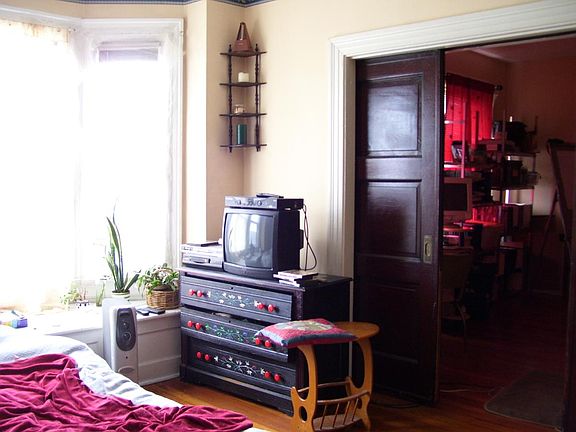 Second bedroom/den with pocket door to living room