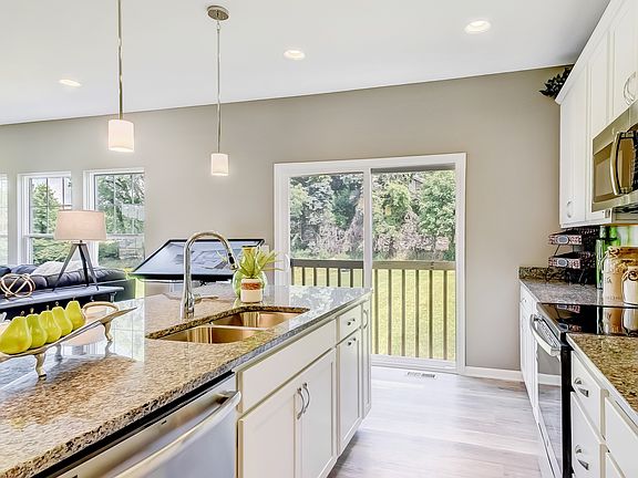 Kitchen with access to backyard