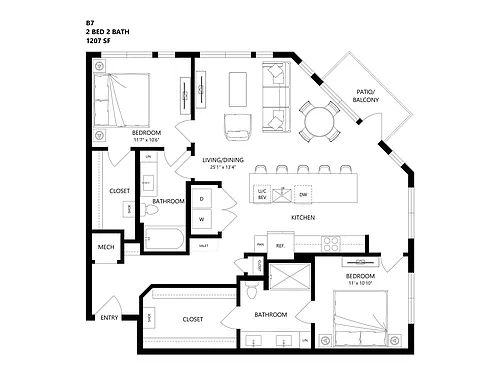 Floor plan B7
