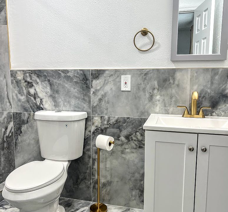 Newly remodeled bathroom