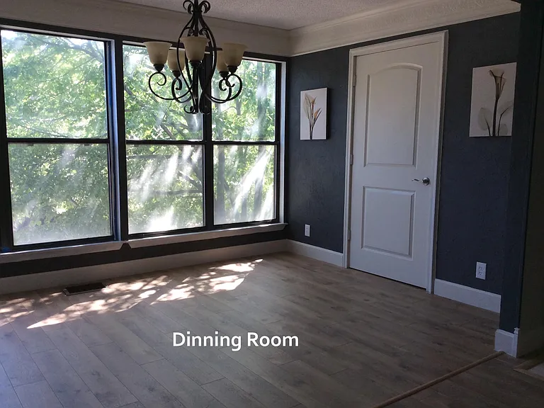 Dinning rooom next to a big walking closet/storage