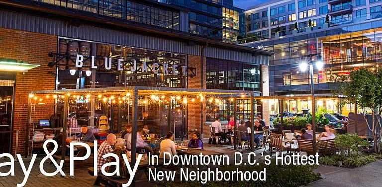 15 mins walk to the The Yards Park + Restaurants
