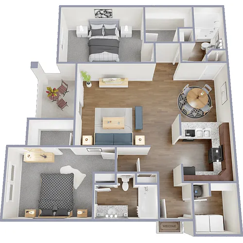 Floor plan 2X2 - Crosswinds