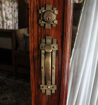 Front Door Hardware : Original hardware and door restored July, 2016