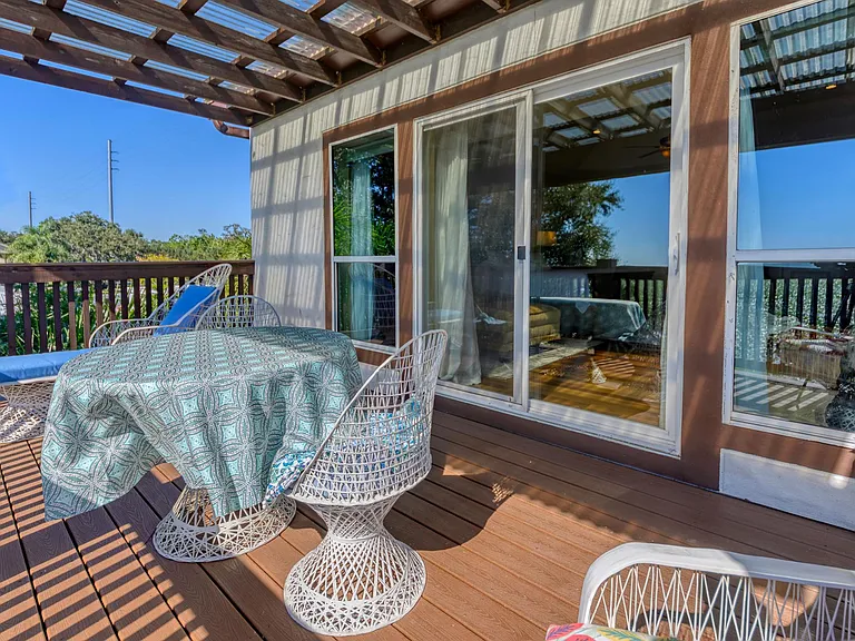 Master bedroom deck