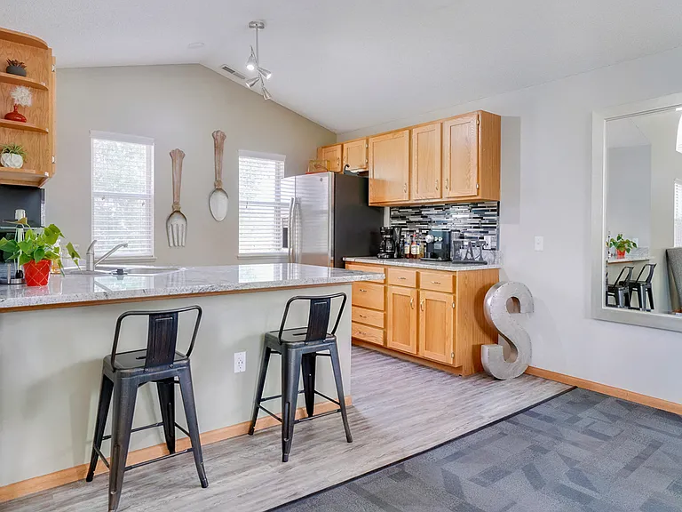 Our clubhouse kitchen is perfect for hosting events or catching up with neighbors.