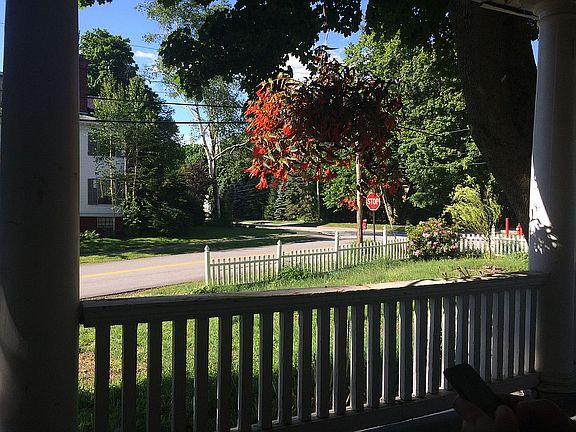 View from side porch