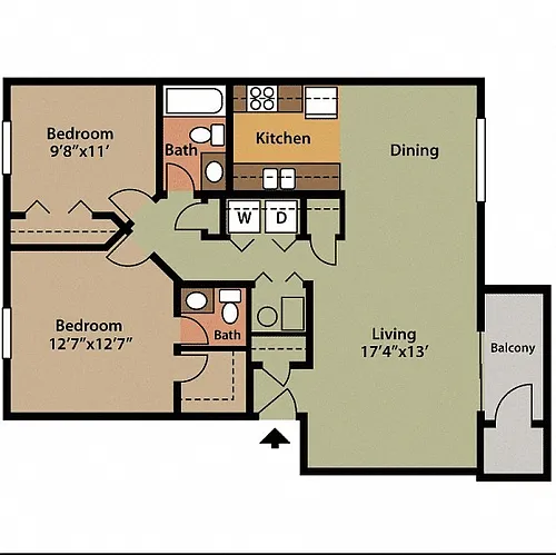 Floor plan Deer Cross