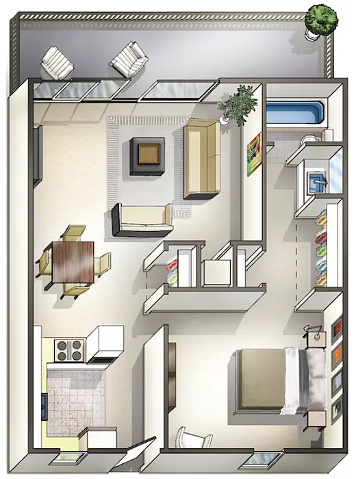 Floor plan 1C