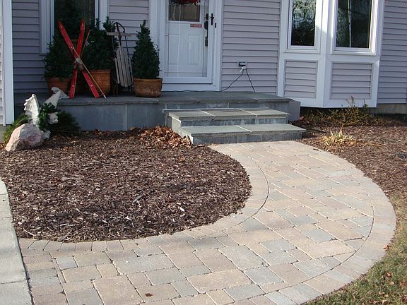 Pavers to Blue Stone Porch