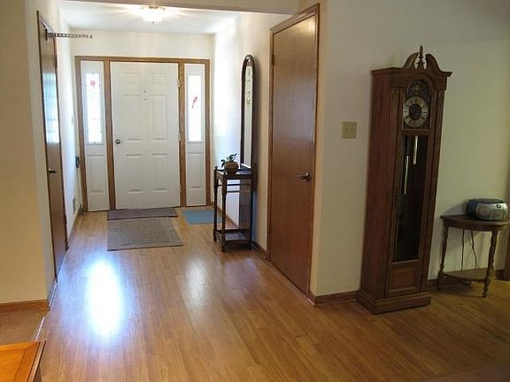 Welcoming foyer with closet!