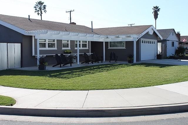 Exterior of corner lot