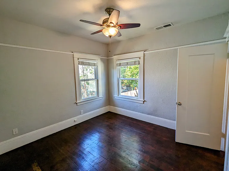 Two sunny bedrooms with ample closets.
