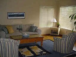 Harwood floors in living room