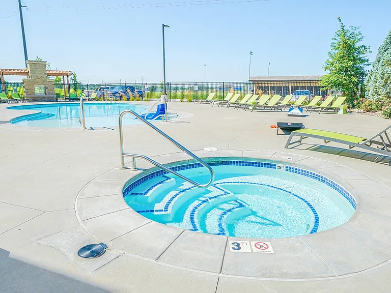 Unwind after a long day in our hot tub.