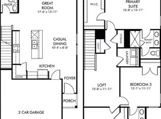 Opal Plan, Northbrook Village Townes, Taylors, SC 29687