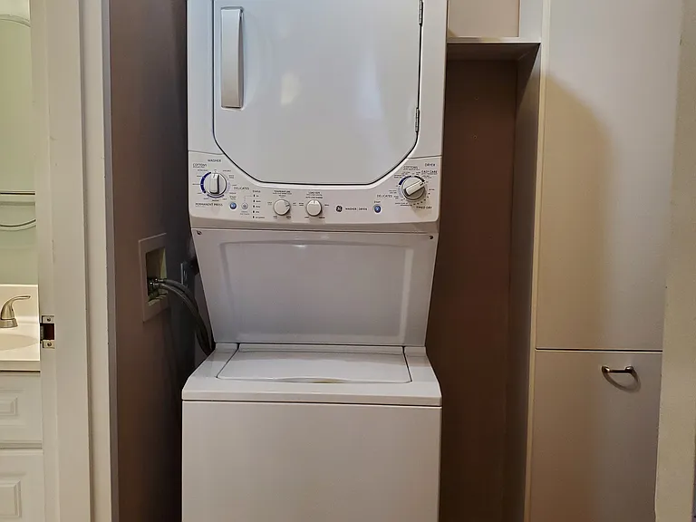 In unit washer and dryer