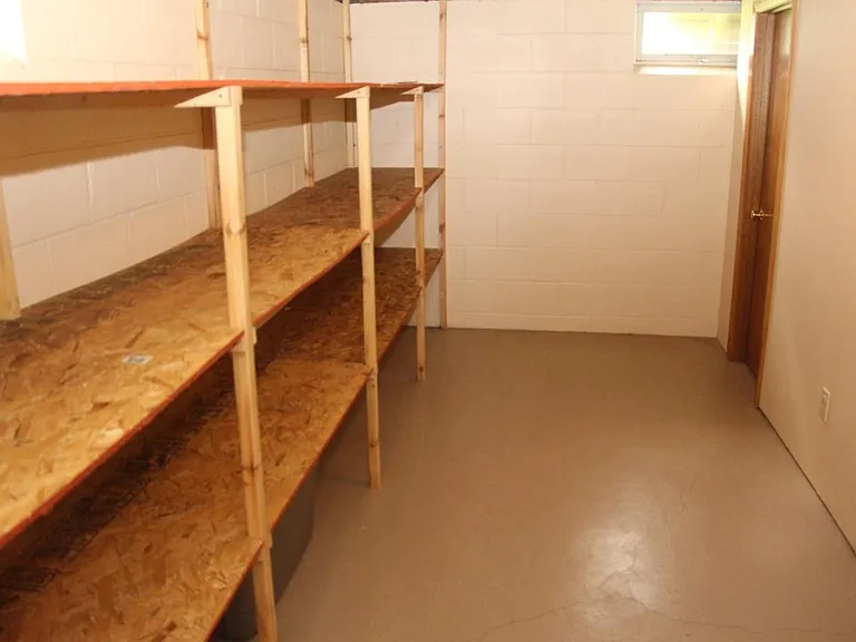 Huge storage room in the basement.