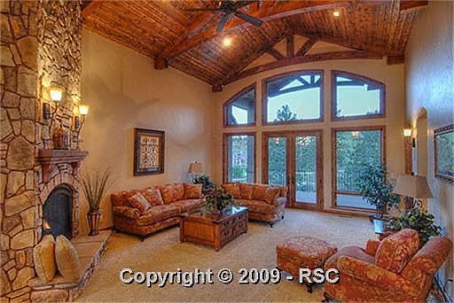 Living Room and Walk-Out to Covered Veranda