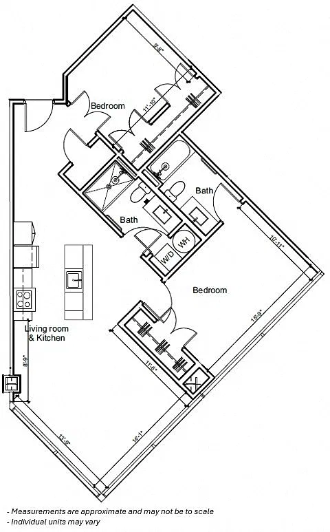 Floor plan 2BR 2B