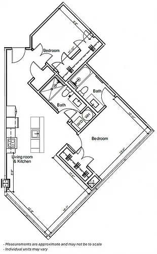 Floor plan 2BR 2B