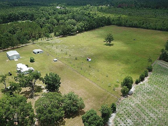 Aerial view 15 acres fenced