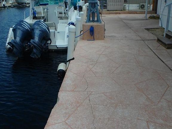 60 feet concrete dock