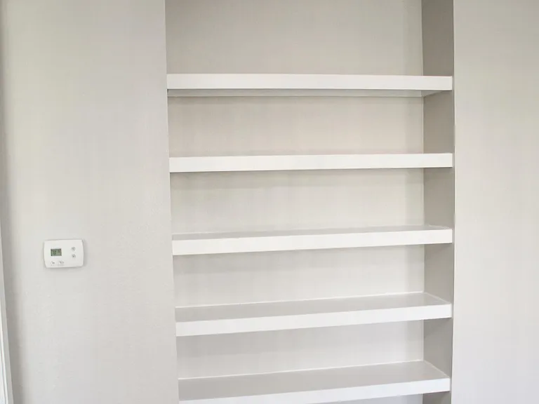 Built in shelves