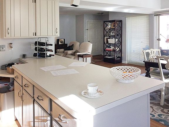 View of living room from kitchen