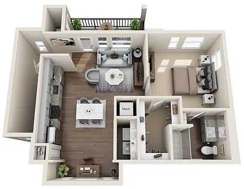 Floor plan The Lone Star