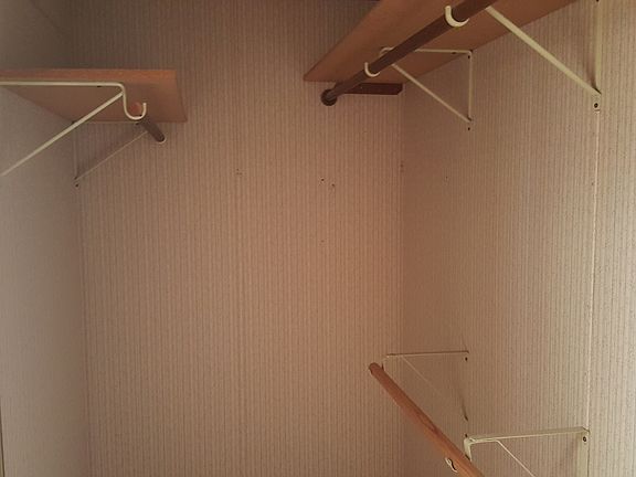 Walk-in closet w/o clothes